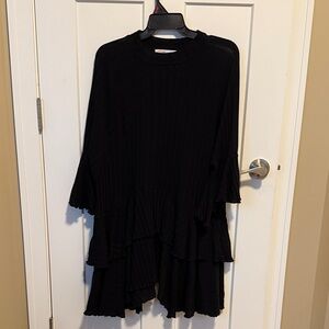 Free People Black Long Sleeve Dress